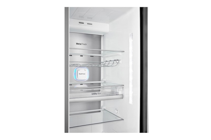 LG Side-by-Side mit InstaView Door-in-Door ® | Eis-, Crushed Ice- und Wasserspender | 625 Liter Kapazität | Energieeffizienzklasse E | Interner Wassertank 4L | Matte Black Steel | GSX961MCCE, GSX961MCCE