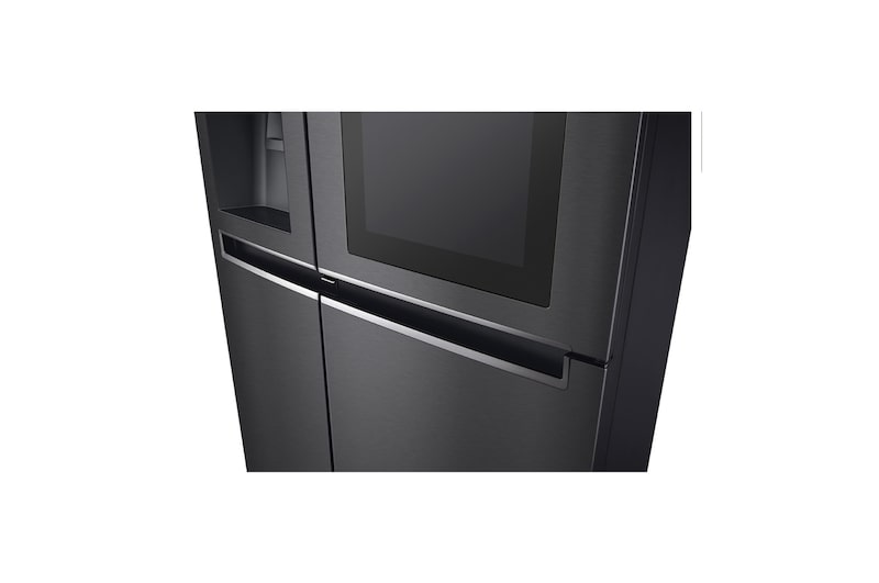 LG Side-by-Side mit InstaView Door-in-Door ® | Eis-, Crushed Ice- und Wasserspender | 625 Liter Kapazität | Energieeffizienzklasse E | Interner Wassertank 4L | Matte Black Steel | GSX961MCCE, GSX961MCCE