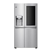 LG Side-by-Side mit InstaView Door-in-Door ® | Eis-, Crushed Ice- und Wasserspender | 625 Liter Kapazität | Energieeffizienzklasse E | Interner Wassertank 4L | Edelstahl-Look | GSX971NEAE, GSX971NEAE