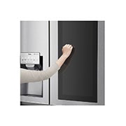 LG Side-by-Side mit InstaView Door-in-Door ® | Eis-, Crushed Ice- und Wasserspender | 625 Liter Kapazität | Energieeffizienzklasse E | Interner Wassertank 4L | Edelstahl-Look | GSX971NEAE, GSX971NEAE