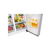 LG Side-by-Side mit InstaView Door-in-Door ® | Eis-, Crushed Ice- und Wasserspender | 625 Liter Kapazität | Energieeffizienzklasse E | Interner Wassertank 4L | Edelstahl-Look | GSX971NEAE, GSX971NEAE