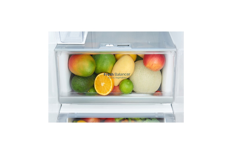 LG Side-by-Side mit InstaView Door-in-Door ® | Eis-, Crushed Ice- und Wasserspender | 625 Liter Kapazität | Energieeffizienzklasse E | Interner Wassertank 4L | Edelstahl-Look | GSX971NEAE, GSX971NEAE