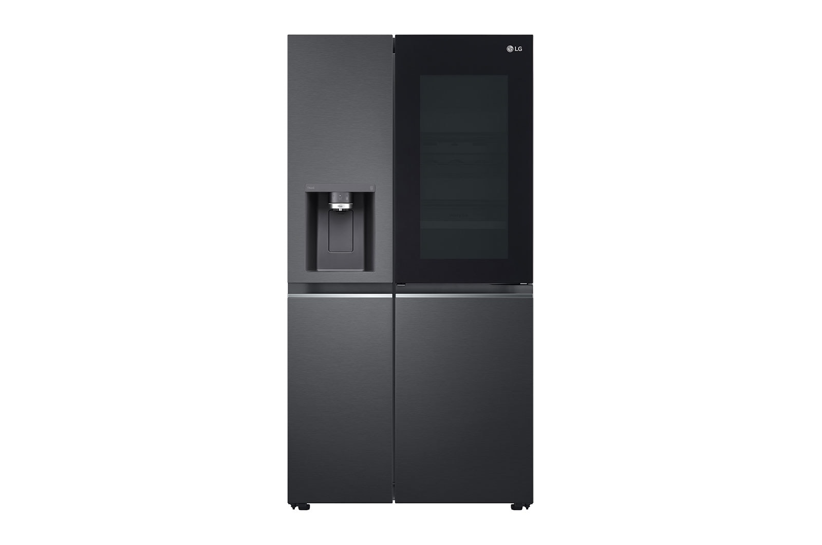 | LG | Side-by-Side Black LG GSXB90MCDE Kühlschrank DE Matte