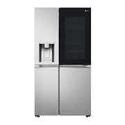 LG Side-by-Side mit InstaView Door-in-Door ®  | Eis-, Crushed Ice- und Wasserspender | 635 Liter Kapazität | EEK E | Metal Sorbet | GSXD91MBAE , GSXD91MBAE