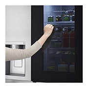 LG Side-by-Side mit InstaView Door-in-Door ®  | Eis-, Crushed Ice- und Wasserspender | 635 Liter Kapazität | EEK E | Metal Sorbet | GSXD91MBAE , GSXD91MBAE