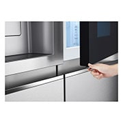 LG Side-by-Side mit InstaView Door-in-Door ®  | Eis-, Crushed Ice- und Wasserspender | 635 Liter Kapazität | EEK E | Metal Sorbet | GSXD91MBAE , GSXD91MBAE