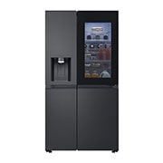 LG Side-by-Side Kühlschrank mit InstaView® (D, 628L, 179cm hoch) mit Eis-, Crushed Ice- und Wasserspender & internem Wassertank | GSXE91EVAD, GSXE91EVAD