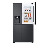 LG Side-by-Side Kühlschrank mit InstaView® (D, 628L, 179cm hoch) mit Eis-, Crushed Ice- und Wasserspender & internem Wassertank | GSXE91EVAD, GSXE91EVAD