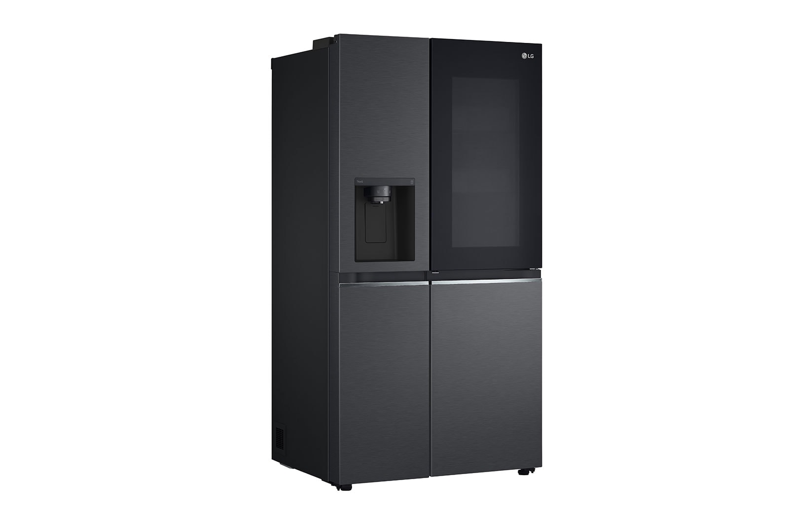 LG Side-by-Side Kühlschrank mit InstaView Door-in-Door® (E, 635L, 179cm hoch) mit Eis-, Crushed Ice-, Wasserspender & internem Wassertank | GSXV81MCLE, GSXV81MCLE