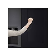 LG Side-by-Side Kühlschrank mit InstaView Door-in-Door® (E, 635L, 179cm hoch) mit Eis-, Crushed Ice-, Wasserspender & internem Wassertank | GSXV81MCLE, GSXV81MCLE