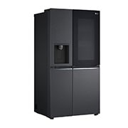 LG Side-by-Side Kühlschrank mit InstaView Door-in-Door® (E, 635L, 179cm hoch) mit Eis-, Crushed Ice-, Wasserspender & internem Wassertank | GSXV81MCLE, GSXV81MCLE