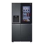 LG Side-by-Side Kühlschrank mit InstaView Door-in-Door® (E, 635L, 179cm hoch) mit Eis-, Crushed Ice-, Wasserspender & internem Wassertank | GSXV81MCLE, GSXV81MCLE