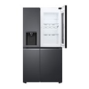 LG Side-by-Side Kühlschrank mit InstaView Door-in-Door® (E, 635L, 179cm hoch) mit Eis-, Crushed Ice-, Wasserspender & internem Wassertank | GSXV81MCLE, GSXV81MCLE