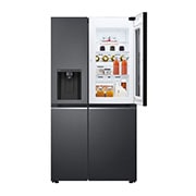 LG Side-by-Side Kühlschrank mit InstaView Door-in-Door® (E, 635L, 179cm hoch) mit Eis-, Crushed Ice-, Wasserspender & internem Wassertank | GSXV81MCLE, GSXV81MCLE