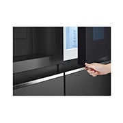 LG Side-by-Side Kühlschrank mit InstaView Door-in-Door® (E, 635L, 179cm hoch) mit Eis-, Crushed Ice-, Wasserspender & internem Wassertank | GSXV81MCLE, GSXV81MCLE