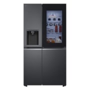 LG Side-by-Side Kühlschrank mit InstaView Door-in-Door® (EEK E, 635L, 179cm hoch) mit Eis-, Crushed Ice- und Wasserspender & internem Wassertank | GSXV81MCLE, GSXV81MCLE