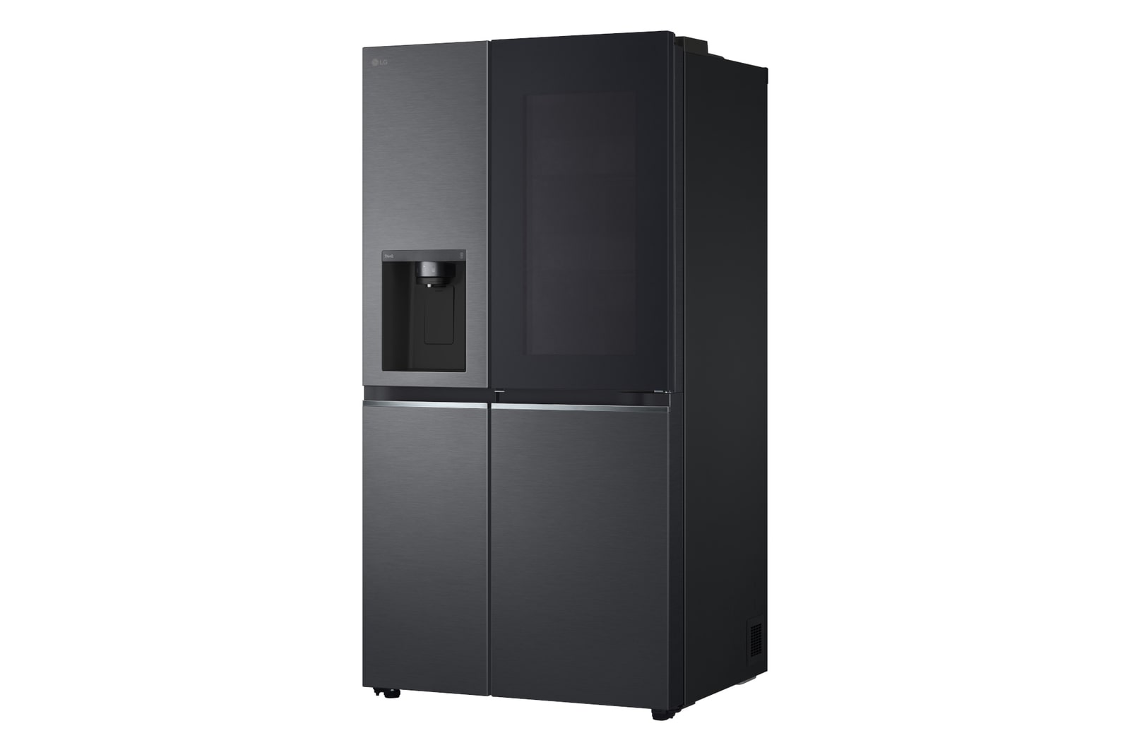 LG Side-by-Side Kühlschrank mit InstaView Door-in-Door® (EEK E, 635L, 179cm hoch) mit Eis-, Crushed Ice- und Wasserspender & internem Wassertank | GSXV81MCLE, GSXV81MCLE