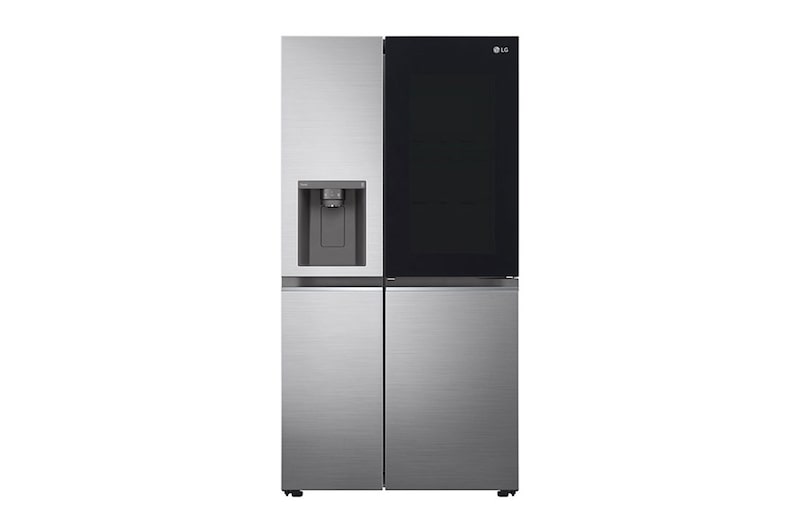 LG Side-by-Side Kühlschrank mit InstaView Door-in-Door® (E, 635L, 179cm hoch) mit Eis-, Crushed Ice- und Wasserspender & internem Wassertank | GSXV81PZLE, GSXV81PZLE