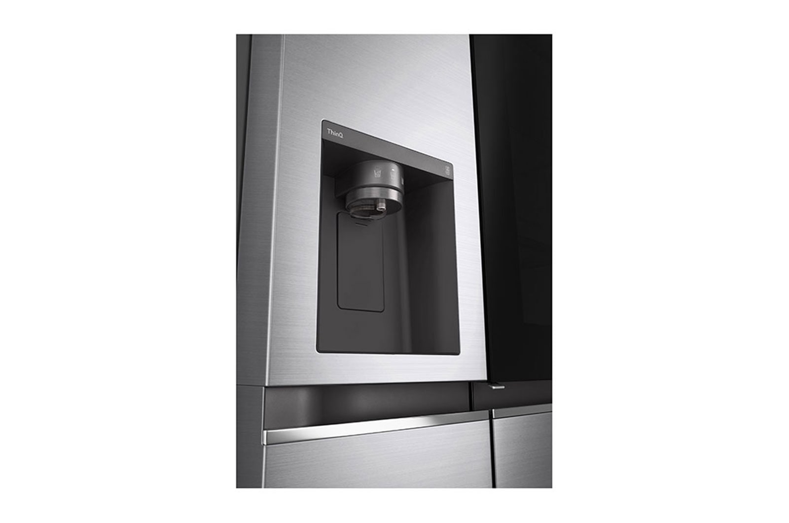 LG Side-by-Side Kühlschrank mit InstaView Door-in-Door® (E, 635L, 179cm hoch) mit Eis-, Crushed Ice- und Wasserspender & internem Wassertank | GSXV81PZLE, GSXV81PZLE