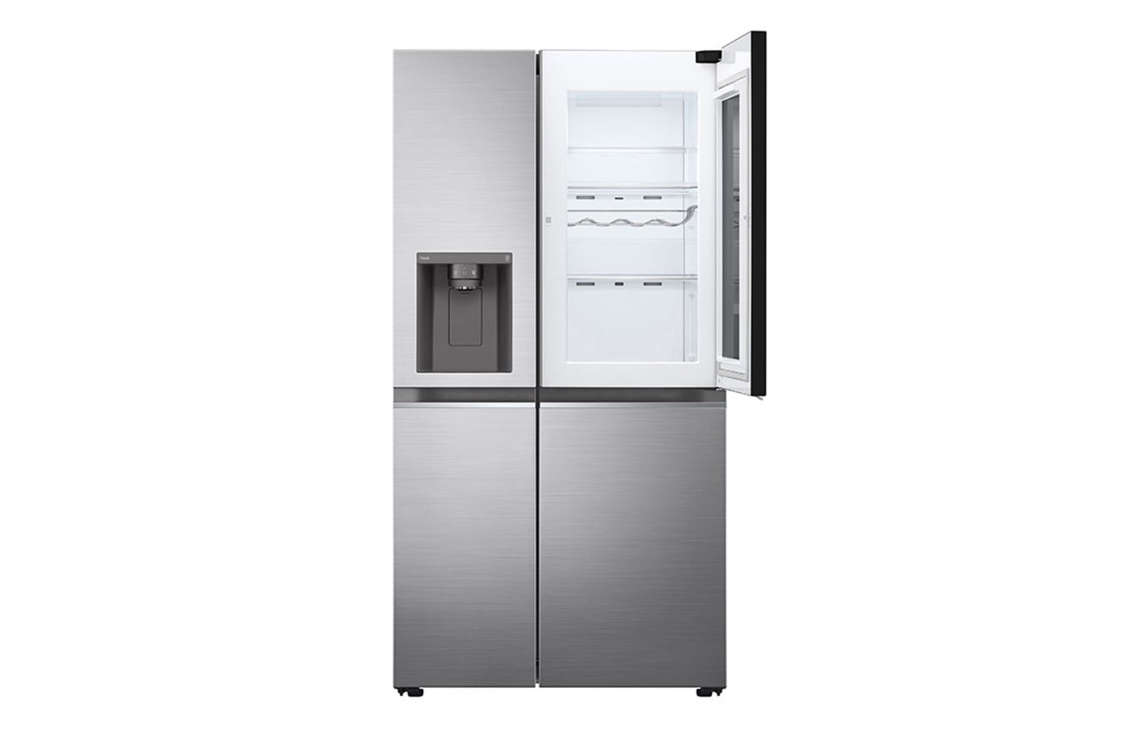 LG Side-by-Side Kühlschrank mit InstaView Door-in-Door® (E, 635L, 179cm hoch) mit Eis-, Crushed Ice- und Wasserspender & internem Wassertank | GSXV81PZLE, GSXV81PZLE