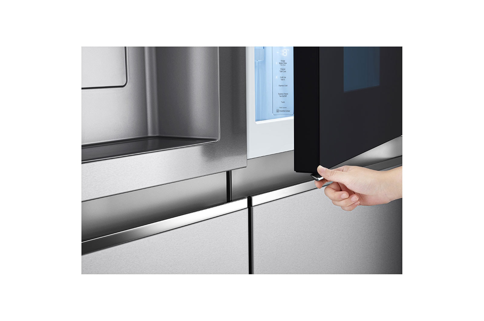 LG Side-by-Side Kühlschrank mit InstaView Door-in-Door® (E, 635L, 179 cm hoch ) mit Festwasseranschluss, Eis-, Crushed Ice- und Wasserspender & Craft Ice | GSXV90BSDE, GSXV90BSDE