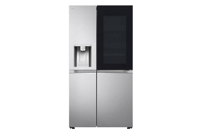 LG Side-by-Side Kühlschrank mit InstaView Door-in-Door® (EEK E, 635L, 179 cm hoch ) mit Eis-, Crushed Ice- und Wasserspender, Festwasseranschluss & Craft Ice | GSXV90BSDE, GSXV90BSDE