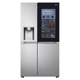 Side-by-Side Kühlschrank mit InstaView Door-in-Door® (EEK E, 635L, 179cm hoch) mit Eis-, Crushed Ice- und Wasserspender & internem Wassertank | GSXV91BSAE