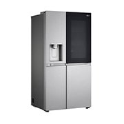 LG Side-by-Side mit InstaView Door-in-Door® | Eis-, Crushed Ice- und Wasserspender  | 635 Liter Kapazität | EEK F | Interner Wassertank 4L | Brushed Steel | GSXV91BSAF, GSXV91BSAF