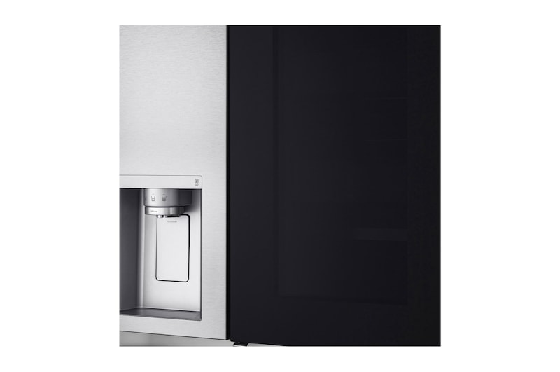 LG Side-by-Side mit InstaView Door-in-Door® | Eis-, Crushed Ice- und Wasserspender | 635 Liter Kapazität | Energieeffizienzklasse E | Interner Wassertank 4L | Metal Sorbet | GSXV91MBAE, GSXV91MBAE