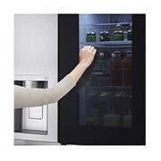 LG Side-by-Side mit  InstaView Door-in-Door® | Eis-, Crushed Ice- und Wasserspender  | 635 Liter Kapazität | Energieeffizienzklasse E | Interner Wassertank 4L | Metal Sorbet | GSXV91MBAE, GSXV91MBAE