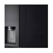 LG Side-by-Side mit InstaView Door-in-Door® | Eis-, Crushed Ice- und Wasserspender  | 635 Liter Kapazität | Energieeffizienzklasse F | Interner Wassertank 4L | Matte Black | GSXV91MCAF, GSXV91MCAF