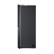 LG Side-by-Side mit InstaView Door-in-Door® | Eis-, Crushed Ice- und Wasserspender  | 635 Liter Kapazität | Energieeffizienzklasse F | Interner Wassertank 4L | Matte Black | GSXV91MCAF, GSXV91MCAF