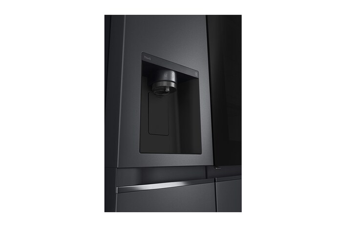 LG Side-by-Side Kühlschrank mit InstaView Door-in-Door® (EEK E, 635L, 179cm hoch) mit Eis-, Crushed Ice- und Wasserspender & internem Wassertank | GSXV91MCLE, GSXV91MCLE