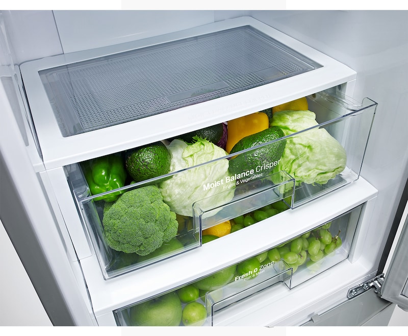 LG Kühl- Gefrierkombination mit Energieeffizienzklasse A++, Total No Frost, Fresh O Zone und Smart Diagnosis, GBB530SWCPS