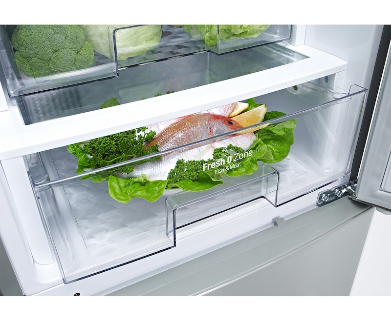 LG Kühl- Gefrierkombination mit Energieeffizienzklasse A++, Total No Frost, Fresh O Zone und Smart Diagnosis, GBB530SWCPS