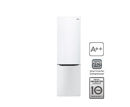 LG Kühl- Gefrierkombination mit Energieeffizienzklasse A++, Total No Frost, Fresh O Zone und Smart Diagnosis, GBB530SWCPS