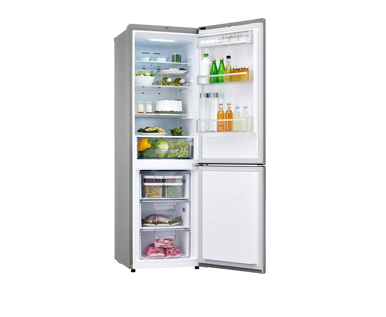 LG Kühl-Gefrierkombination mit Energieeffizienzklasse A++, Fresh O Zone und Smart Diagnosis, GBB539PZQZS