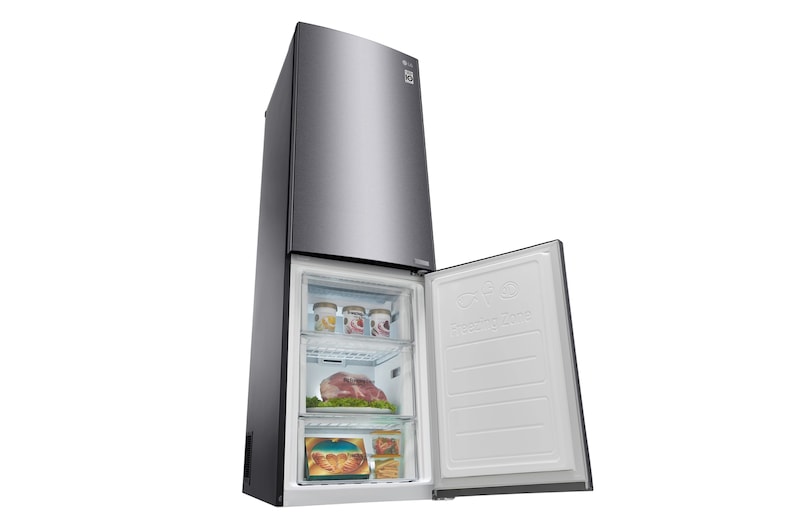 LG Kühl-Gefrierkombination | Dark Graphite Oberfläche | Frische Features, GBB59DSJZS