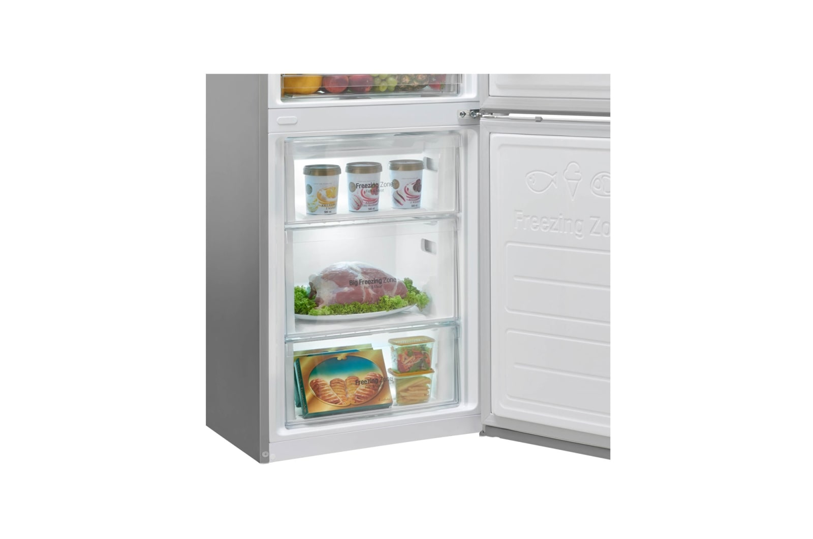 LG Kühl- Gefrierkombinationen mit 343 Litern | Total No Frost | Smart Diagnosis™, GBB60SAPXS