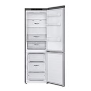 LG Kühl-Gefrierkombination | 341 Liter Nutzinhalt | Energieeffizienzklasse D | Steel | 186 cm hoch | Inverter Linear Compressor® | GBB61PZGFN, GBB61PZGFN
