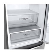 LG Kühl-Gefrierkombination | 341 Liter Nutzinhalt | Energieeffizienzklasse D | Steel | 186 cm hoch | Inverter Linear Compressor® | GBB61PZGFN, GBB61PZGFN