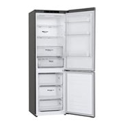 LG Kühl-Gefrierkombination | 341 Liter Nutzinhalt | Energieeffizienzklasse D | Steel | 186 cm hoch | Inverter Linear Compressor® | GBB61PZGFN, GBB61PZGFN