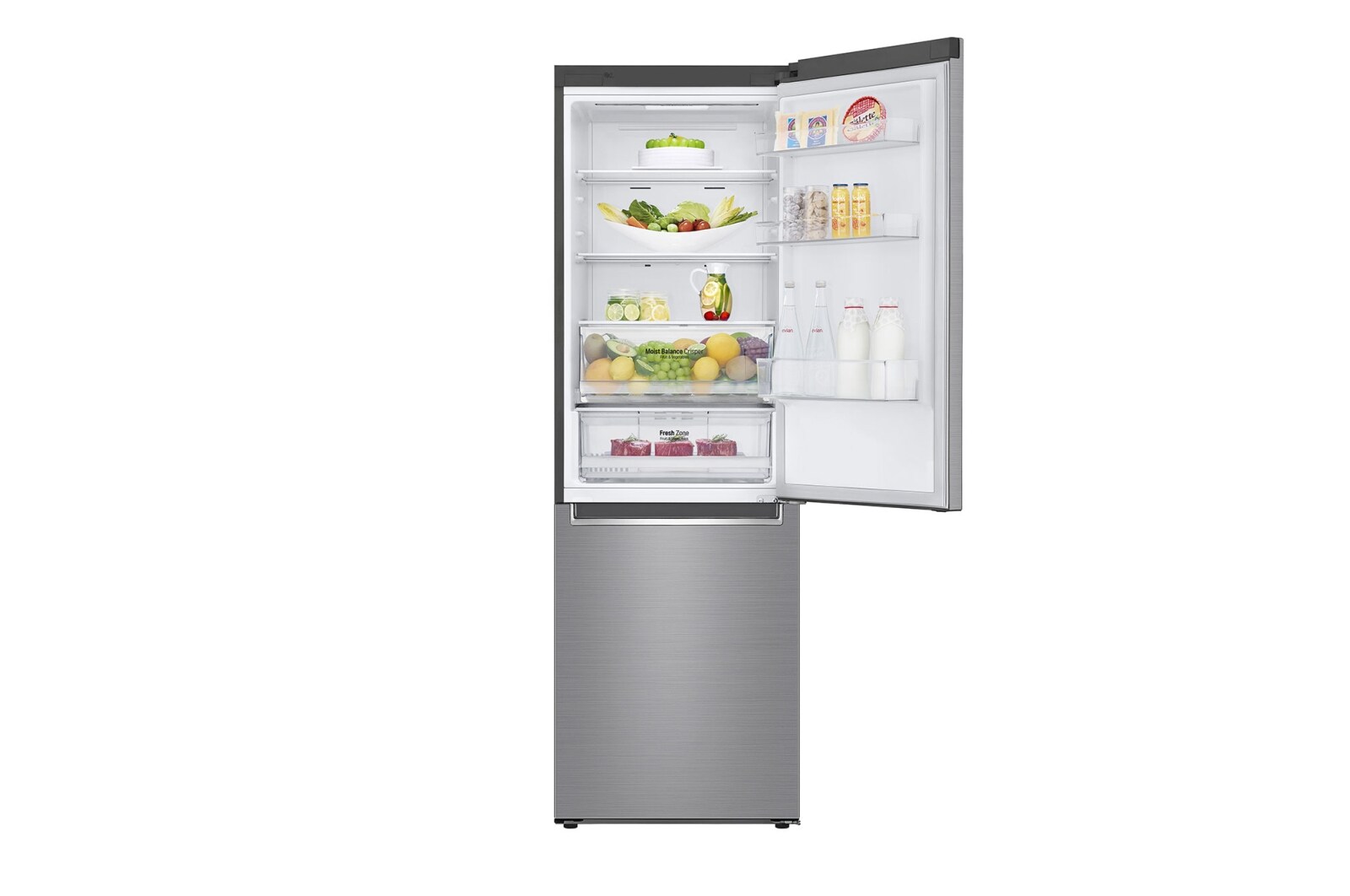 LG Kühl-Gefrierkombination | 341 Liter Nutzinhalt | LINEARCooling™ | SmartThinQ™ , GBB61PZHZN