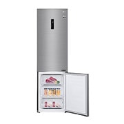 LG ​​Kühl-Gefrierkombination |  ​384​ Liter Nutzinhalt | Energieeffizienzklasse​ D​ | ​Steel​ | ​203cm​ | Inverter Linear Kompressor®​ ​| ​GBB62PZFFN, GBB62PZFFN