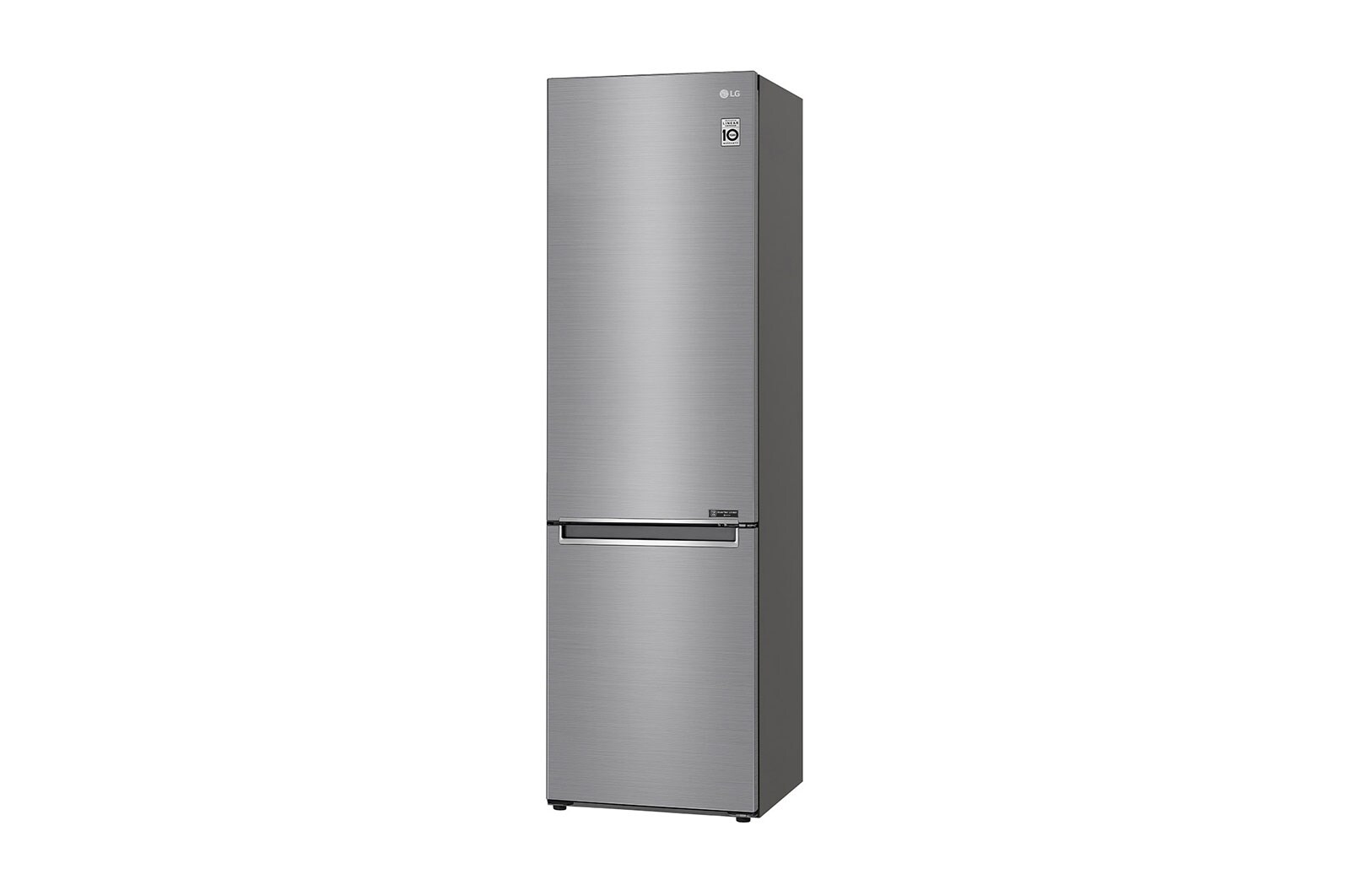LG Kühl-Gefrierkombination | 384 Liter Nutzinhalt | Energieeffizienzklasse D | Steel | 203 cm | Inverter Linear Kompressor | GBB62PZGFN, GBB62PZGFN