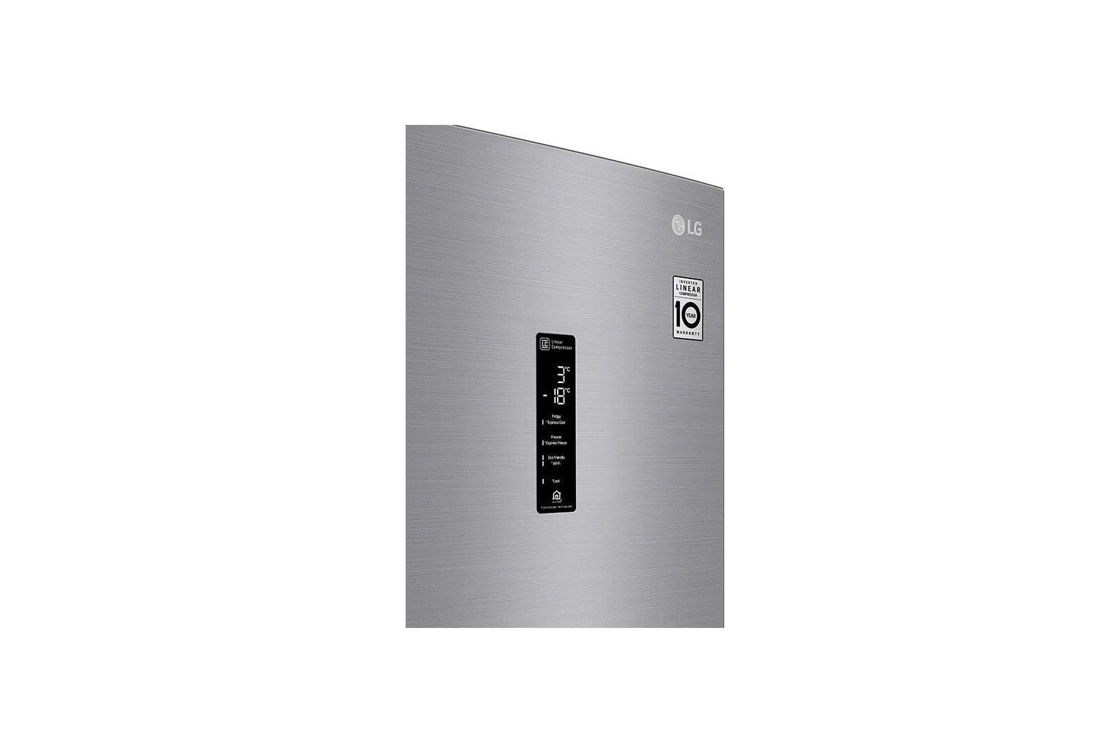 LG Kühl-Gefrierkombination | 341 Liter Nutzinhalt | Energieeffizienzklasse D | Steel | 186 cm | Inverter-Linearkompressor | GBB72SWEFN, GBB71PZDFN
