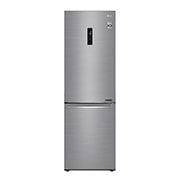 LG Kühl-Gefrierkombination | 341 Liter Nutzinhalt | Energieeffizienzklasse D | Steel | 186 cm | Inverter-Linearkompressor | GBB72SWEFN, GBB71PZDFN