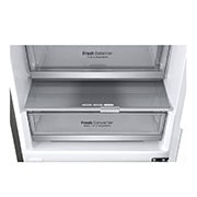 LG Kühl-Gefrierkombination | 341 Liter Nutzinhalt | Energieeffizienzklasse D | Steel | 186 cm | Inverter-Linearkompressor | GBB72SWEFN, GBB71PZDFN