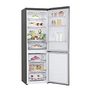 LG Kühl-Gefrierkombination | 341 Liter Nutzinhalt | Energieeffizienzklasse D | Steel | 186 cm | Inverter-Linearkompressor | GBB72SWEFN, GBB71PZDFN