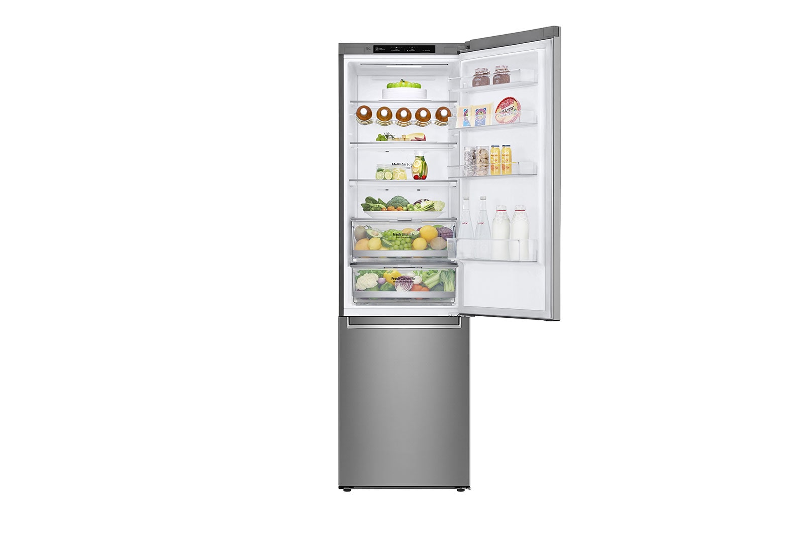 LG Kühl-Gefrierkombination | 384 Liter Nutzinhalt | LINEARCooling™ | Total No Frost | Energieeffizienzklasse* D, GBB72SAEXN